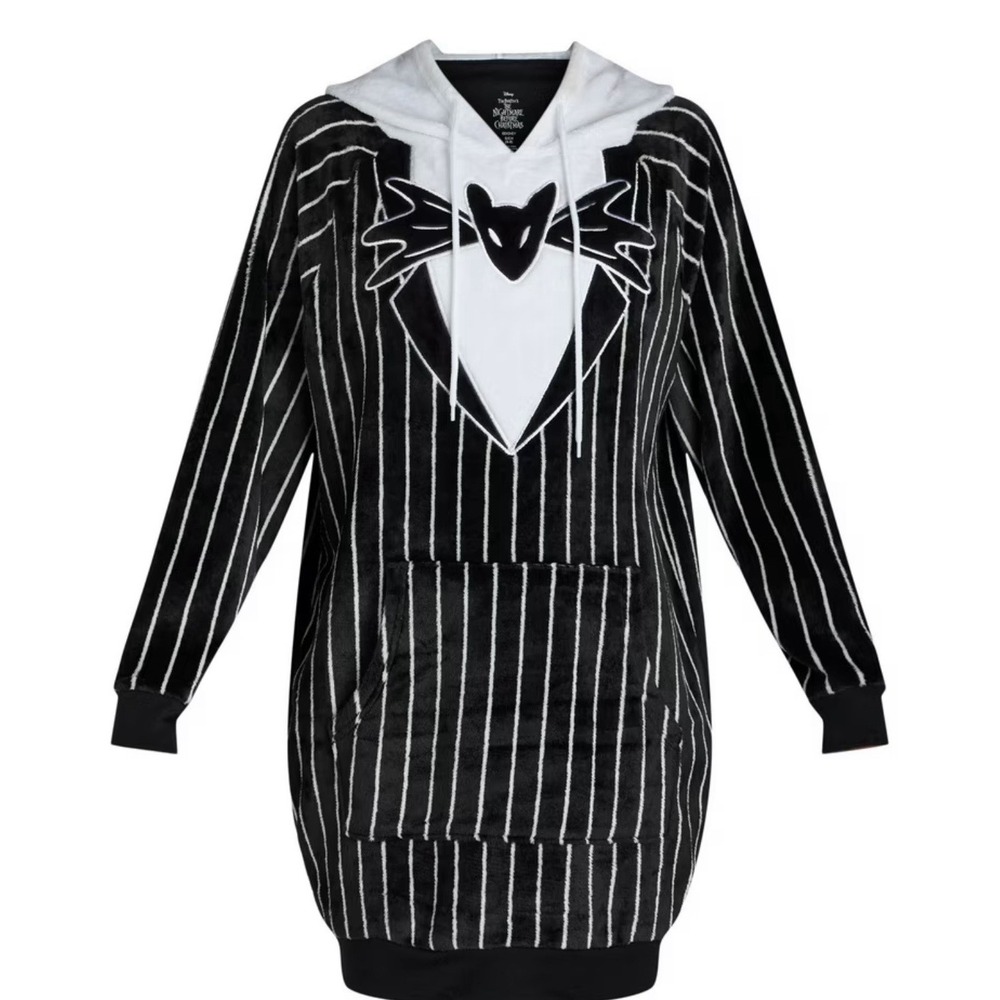 Disney Nightmare Before Christmas Hoodie Pullover Lounger Jack Skellington XL